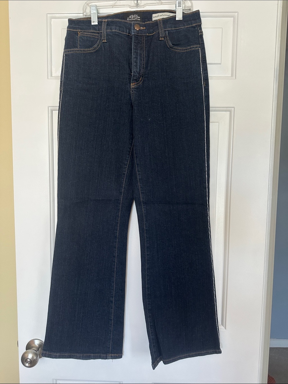 NYDJ Dark Blue Wide-Leg Jeans